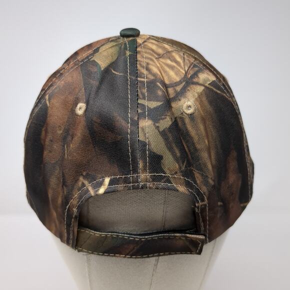 Komatsu U.S. Flag Strapback Baseball Cap Multicolor One Size Adjustable Camo - Picture 6 of 9